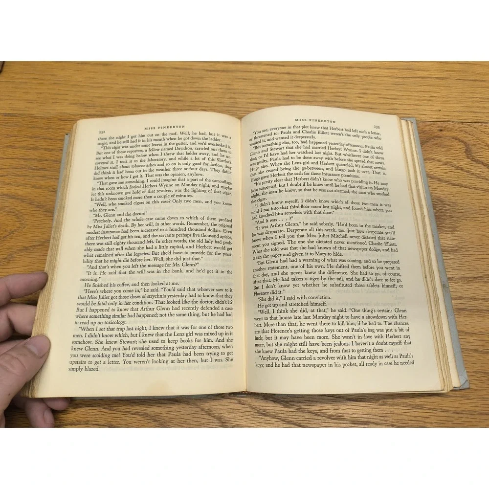Miss‎ Pinkerton by Mary Roberts Rinehart (1959, Hardcover) VG